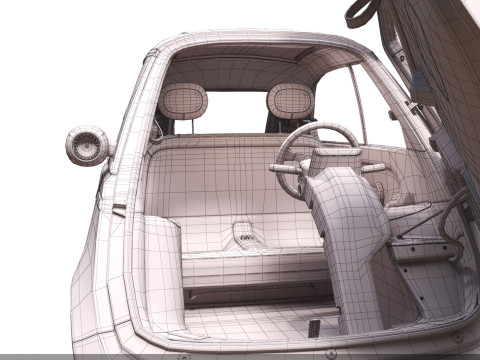 Microlino 2 M-ero electric Rigged PBR Model 3D