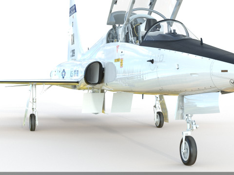Northrop T-38 Talon Supersonic Aircraft PBR 3D Model