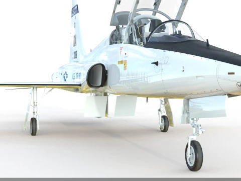 Northrop T-38 Talon Supersonic Aircraft PBR 3D Model
