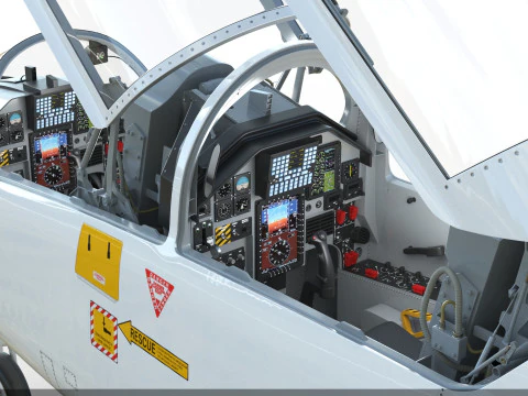 Northrop T-38 Talon Supersonic Aircraft PBR 3D Model