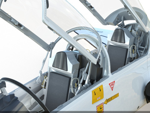 Northrop T-38 Talon Supersonic Aircraft PBR 3D Model