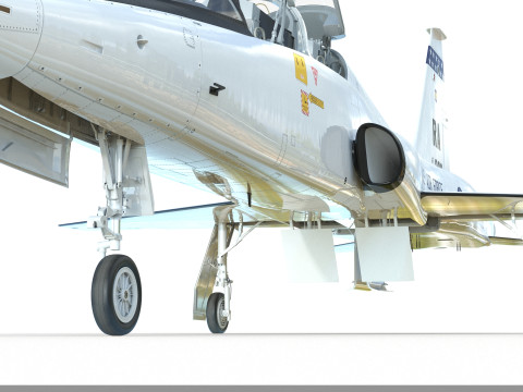 Northrop T-38 Talon Supersonic Aircraft PBR 3D Model
