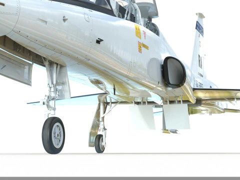 Northrop T-38 Talon Supersonic Aircraft PBR 3D Model