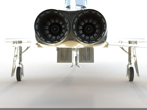Northrop T-38 Talon Supersonic Aircraft PBR 3D Model