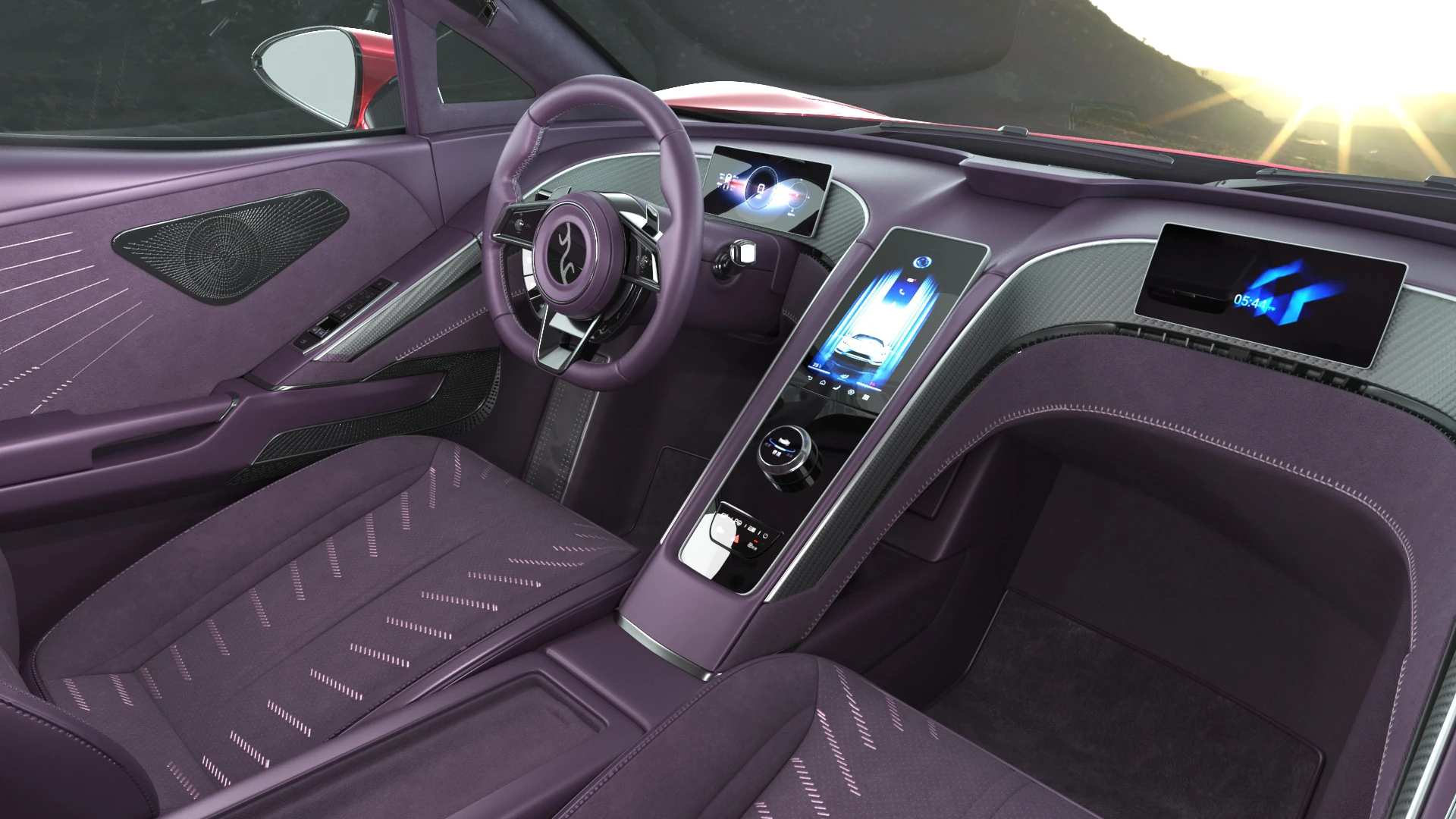 BYD Yangwang U9 2025 Interior Rigged 3D Model .c4d .max .obj .3ds .fbx .stl .blend 