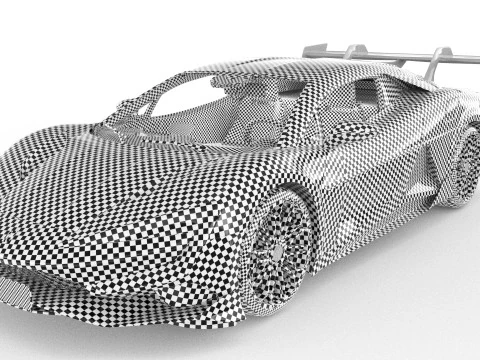 BYD Yangwang U9 2025 Interior Rigged 3D Model