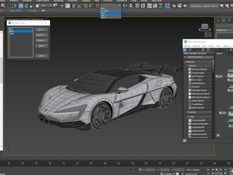 BYD Yangwang U9 2025 Interior Rigged 3D Model