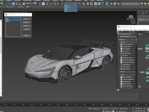 BYD Yangwang U9 2025 Interior Rigged 3D Model