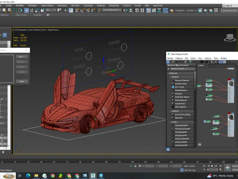 BYD Yangwang U9 2025 Interior Rigged 3D Model