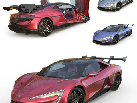 BYD Yangwang U9 2025 Interni Modello 3D