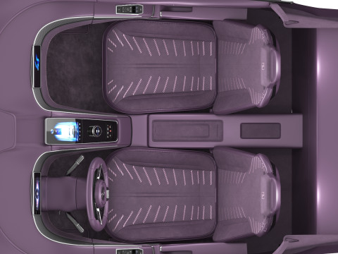 BYD Yangwang U9 2025 Interior Modello 3D