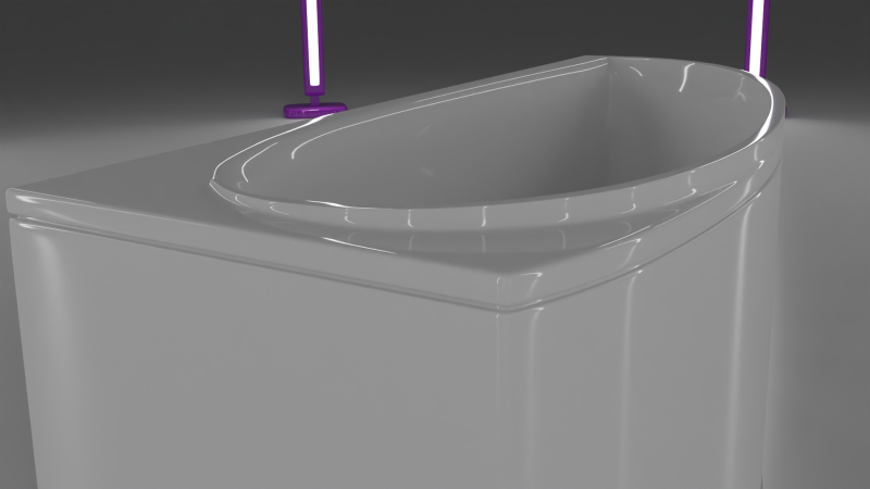 Corner bath avo-1 real based Modello 3D .c4d .max .obj .3ds .fbx .stl .blend 