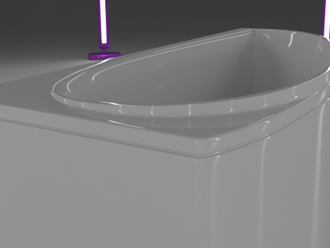Corner bath avo-1 real based Model 3D