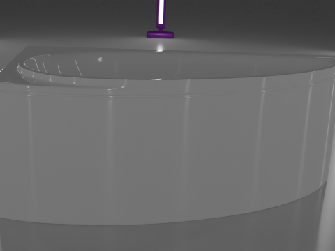 Corner bath avo-1 real based Modello 3D