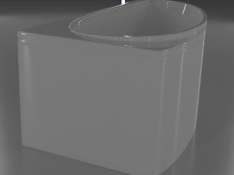 Corner bath avo-1 real based 3D Model