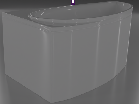 Corner bath avo-1 real based Modello 3D