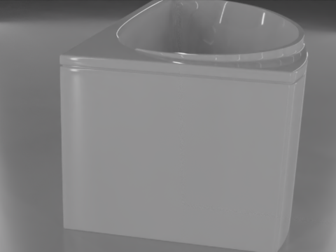 Corner bath avo-1 real based Modello 3D