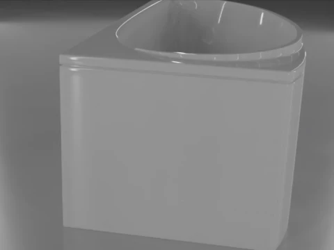 Corner bath avo-1 real based 3D Model