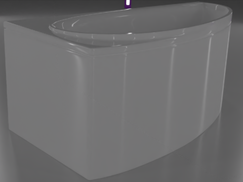 Corner bath avo-1 real based Modello 3D