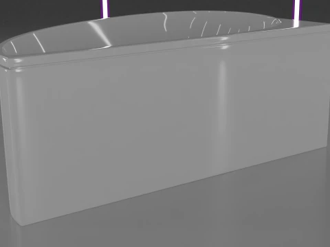Corner bath avo-1 real based 3D Model
