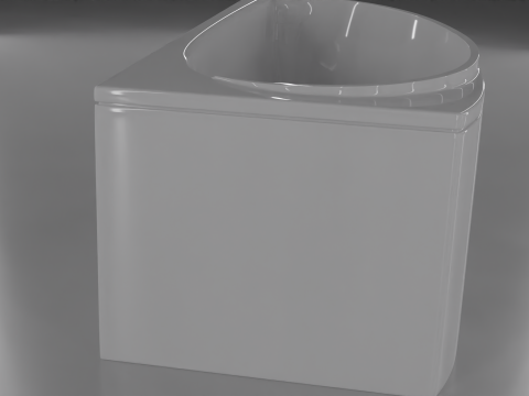 Corner bath avo-1 real based Modello 3D