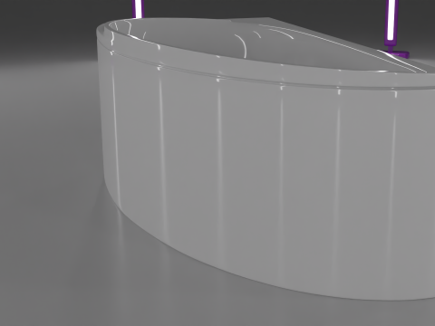 Corner bath avo-1 real based Modello 3D
