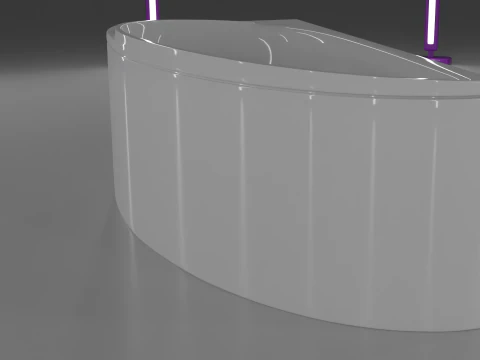 Corner bath avo-1 real based 3D Model