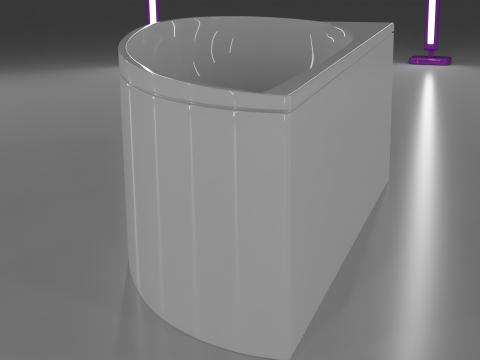 Corner bath avo-1 real based Modello 3D