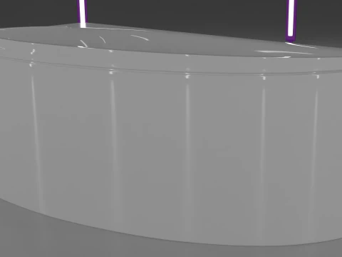 Corner bath avo-1 real based 3D Model