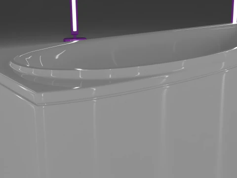 Corner bath avo-1 real based 3D Model