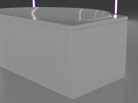 Corner bath avo-1 real based 3D Model