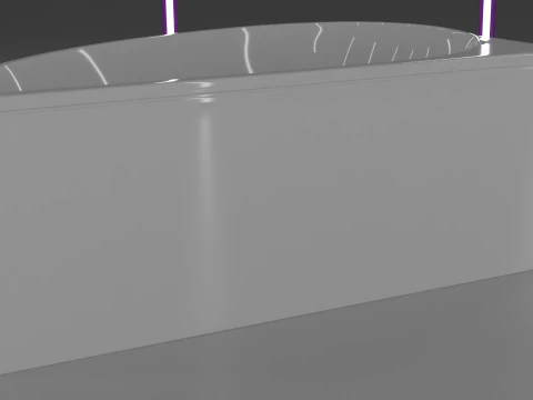 Corner bath avo-1 real based 3D Model