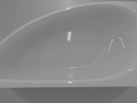 Corner bath avo-1 real based 3D Model