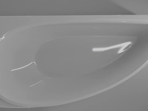 Corner bath avo-1 real based 3D Model