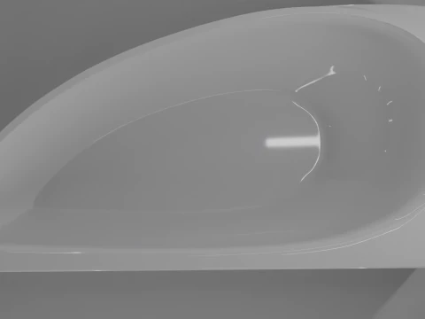 Corner bath avo-1 real based 3D Model