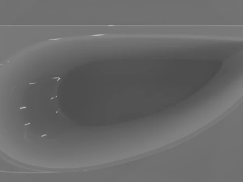 Corner bath avo-1 real based 3D Model