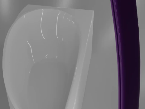 Corner bath avo-1 real based 3D Model