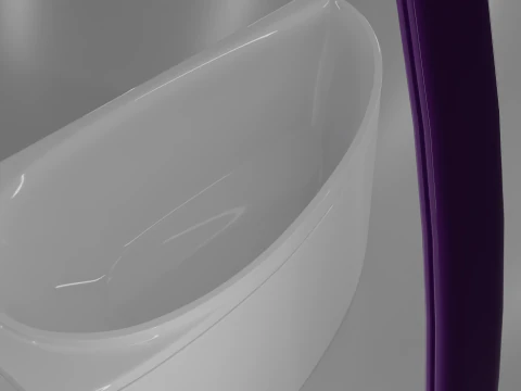 Corner bath avo-1 real based 3D Model