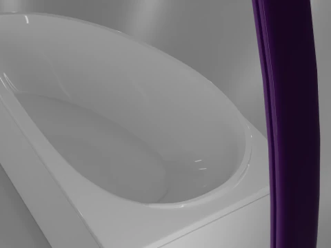 Corner bath avo-1 real based 3D Model