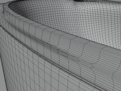 Corner bath avo-1 real based 3D Model