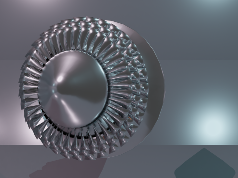 Jetengine 3D Modell