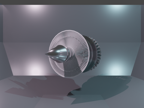 Jetengine 3D Modell