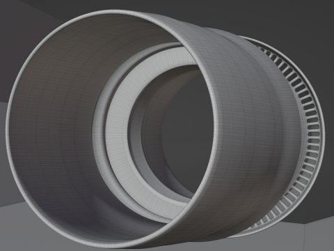 Jetengine 3D Modell