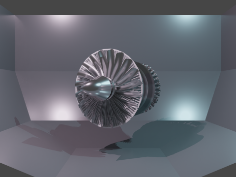 Jetengine 3D Modell