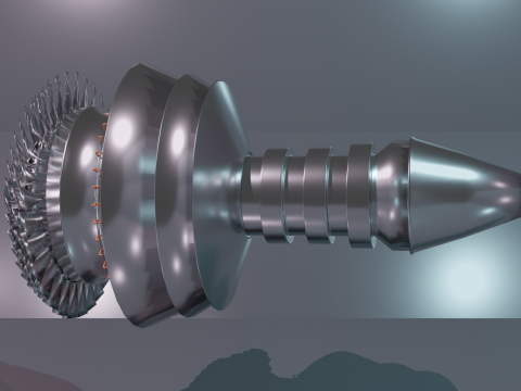 Jetengine 3D Modell