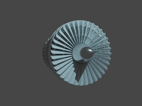 Jetengine 3D Modell