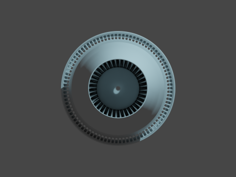 Jetengine 3D Modell