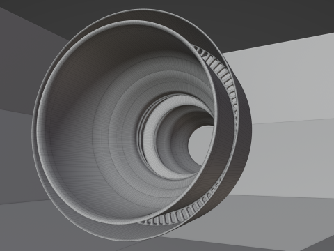 Jetengine 3D Modell