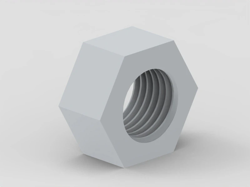 NUT M5 M6 M7 M8 M10 3D Print Model .c4d .max .obj .3ds .fbx .stl .blend 