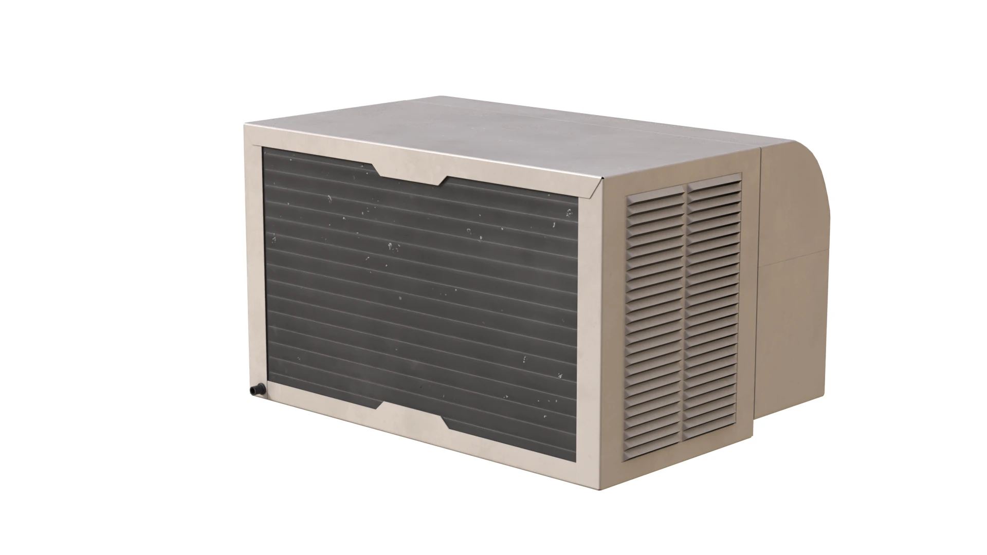 Ac Window Unit 3D Model .c4d .max .obj .3ds .fbx .stl .blend 